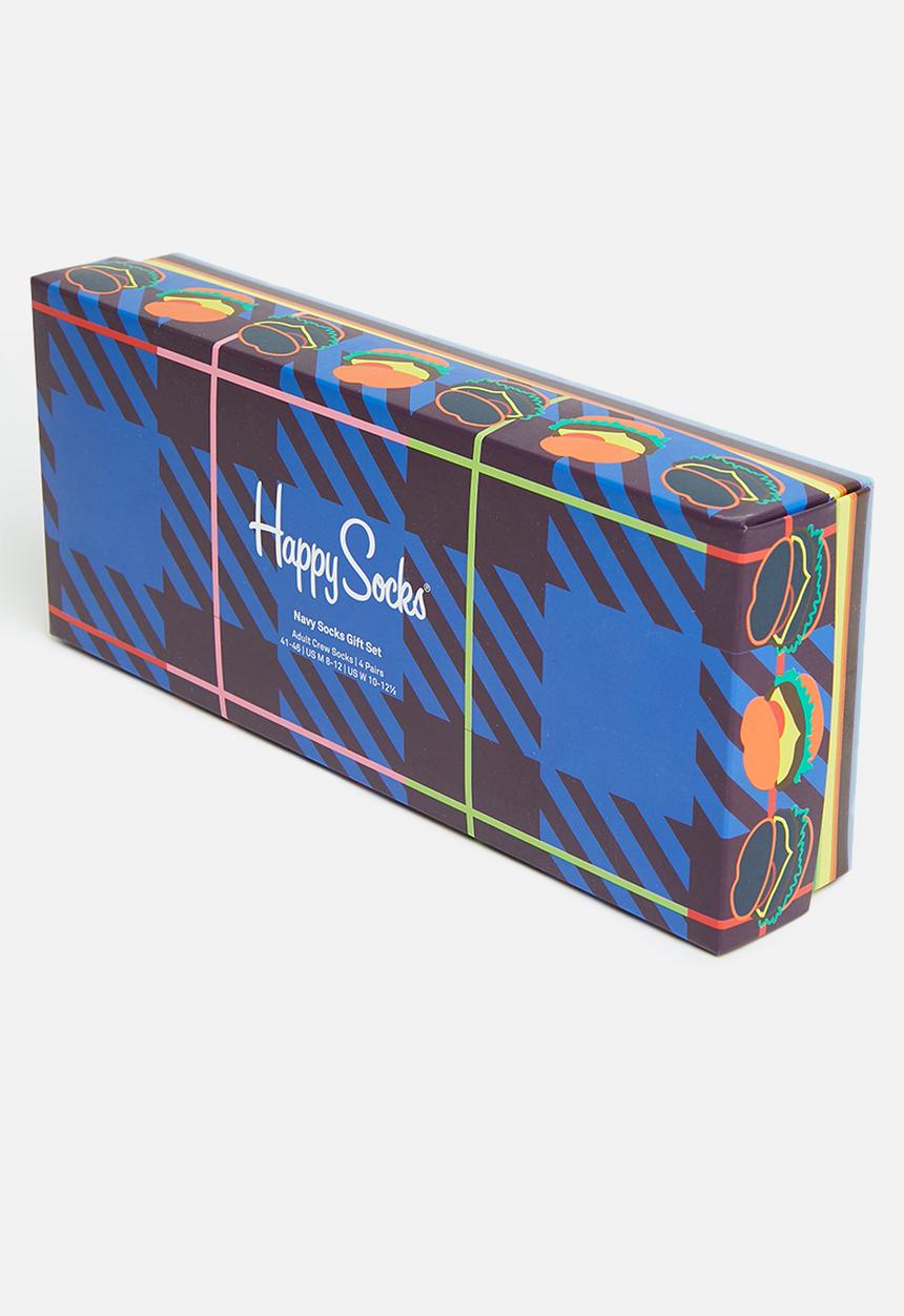 Happy Socks - 4-Pack navy socks gift set - multi 