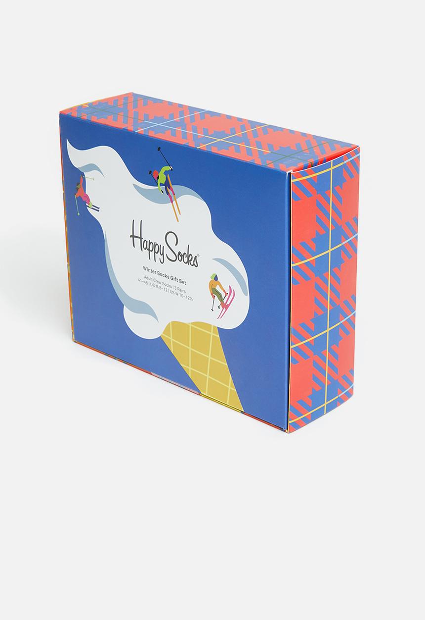 Happy Socks - 3-Pack downhill skiing socks gift set - multi 