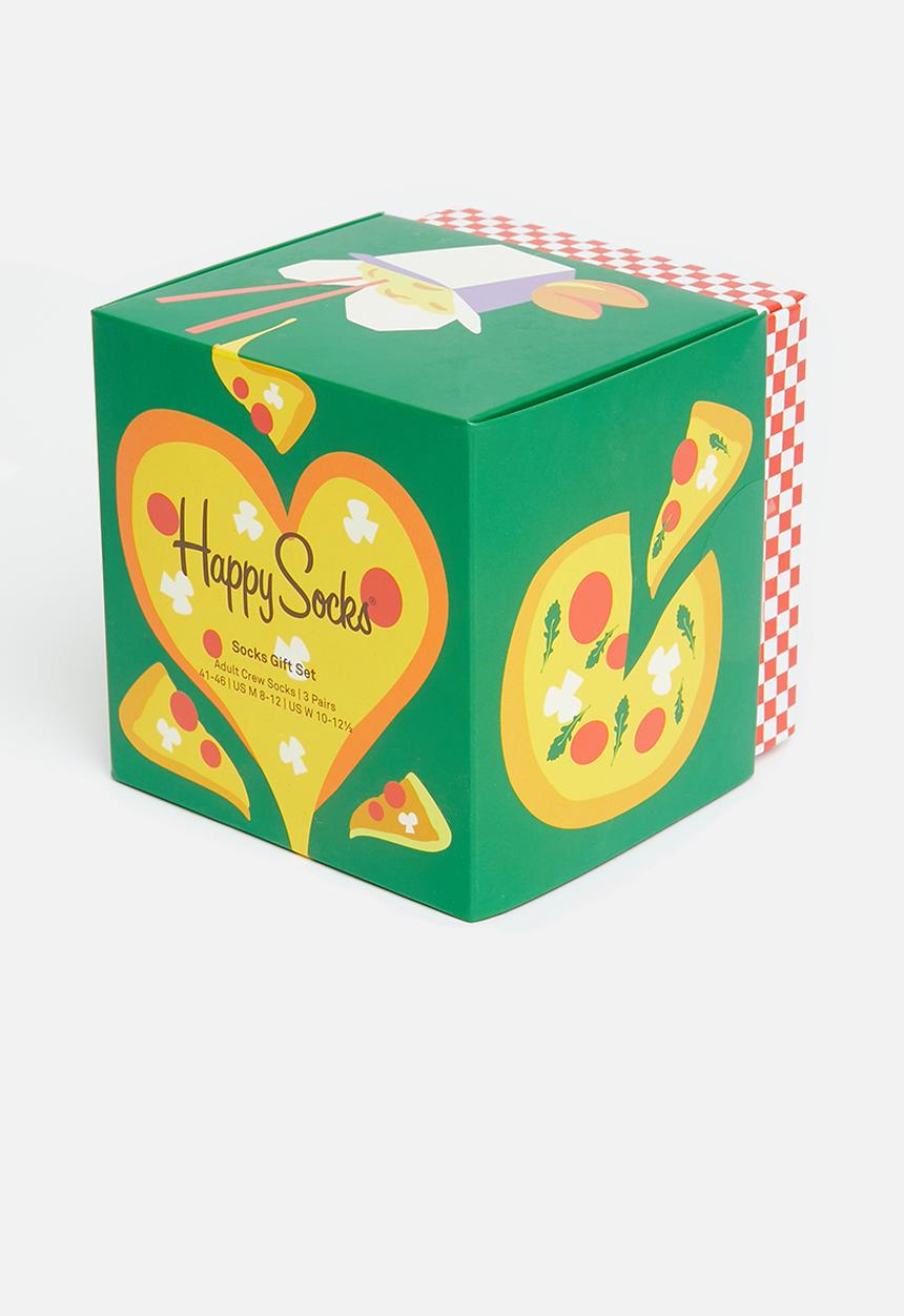 Happy Socks - Pizza love socks gift set 3-pack - multi 