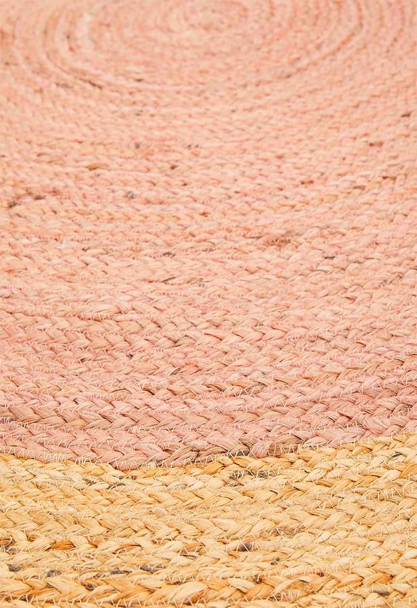 Sixth Floor - Rosi round jute rug - pink
