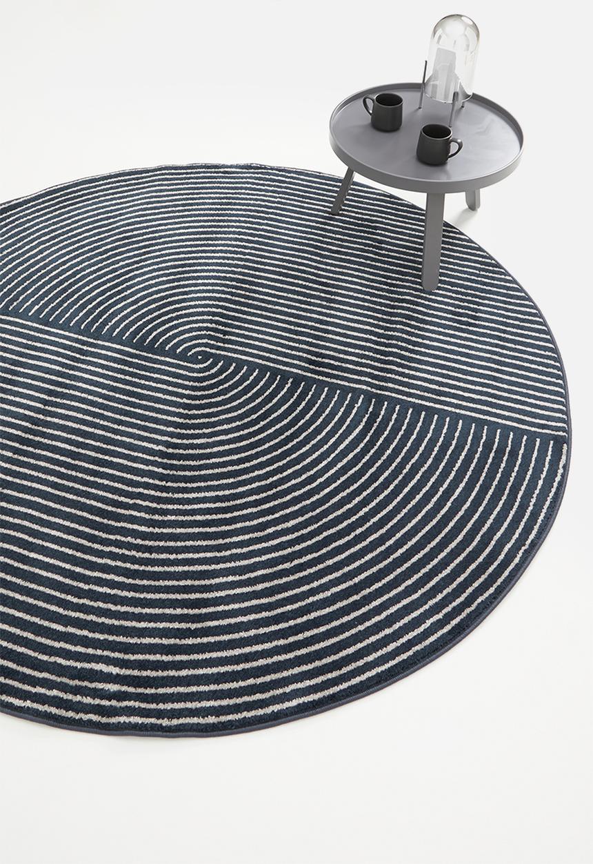 Hertex Fabrics - Divide ethereal rug - blue & grey 