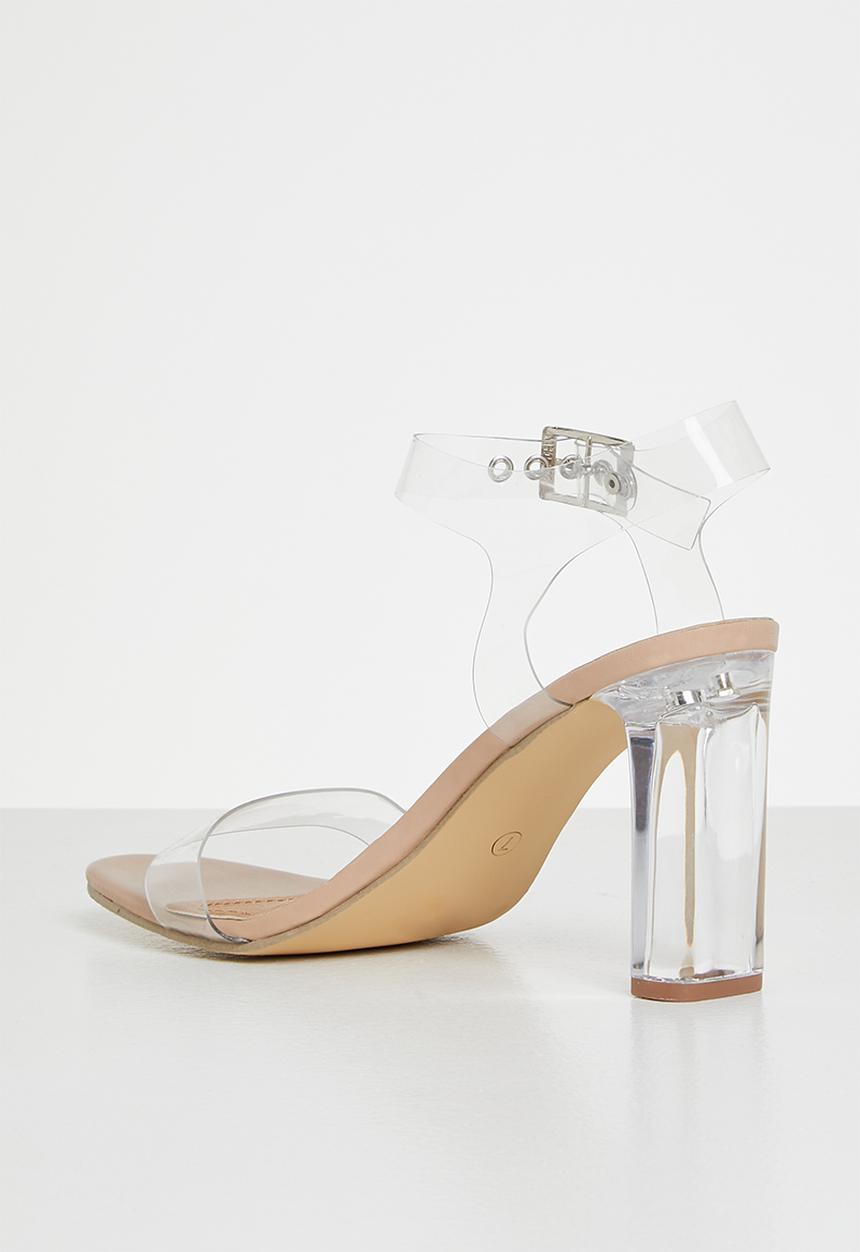 Superbalist - Kimi open block heel - clear