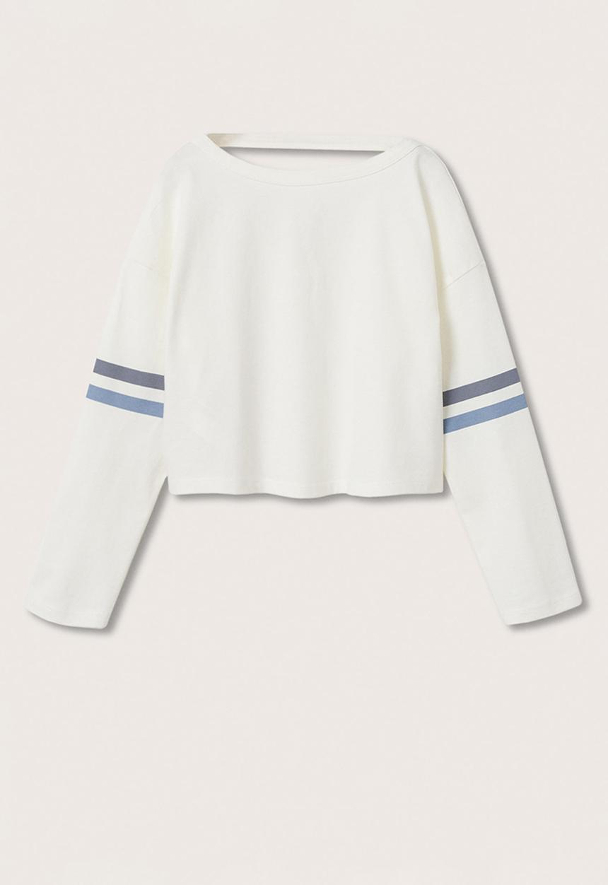 MANGO - T-shirt clap - white