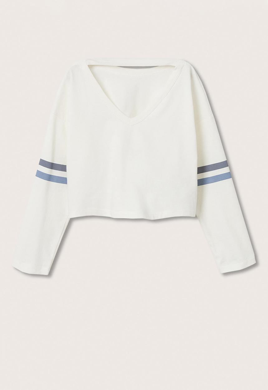 MANGO - T-shirt clap - white