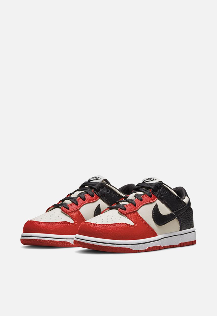 Nike - Nike dunk low - sail/black-black-chile red