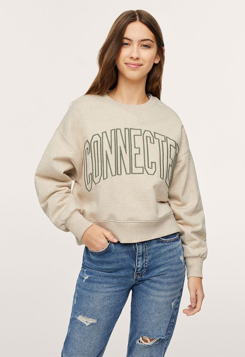MANGO - Sweatshirt connect - beige