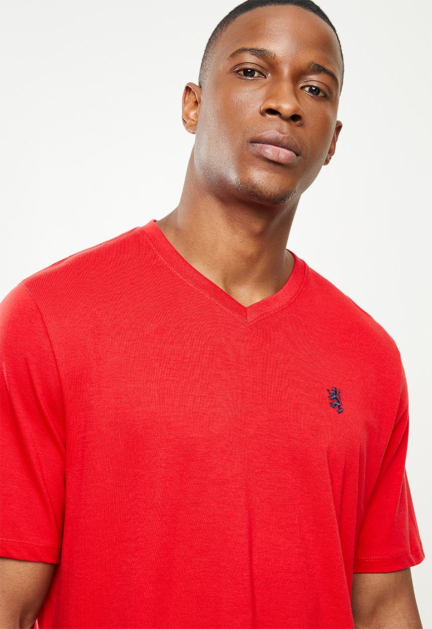 Pringle of Scotland - Core pima tee - red