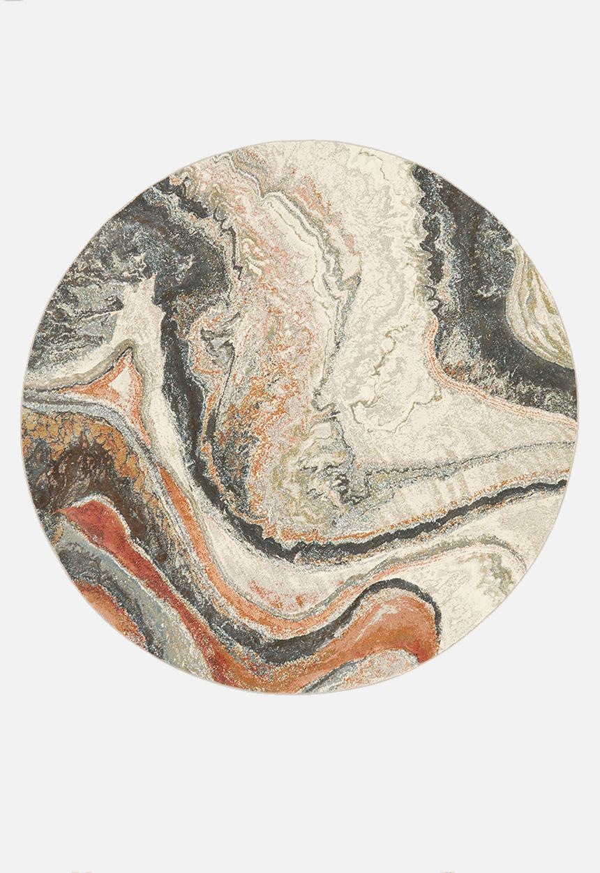Hertex Fabrics - Marbling autumn rug - multi