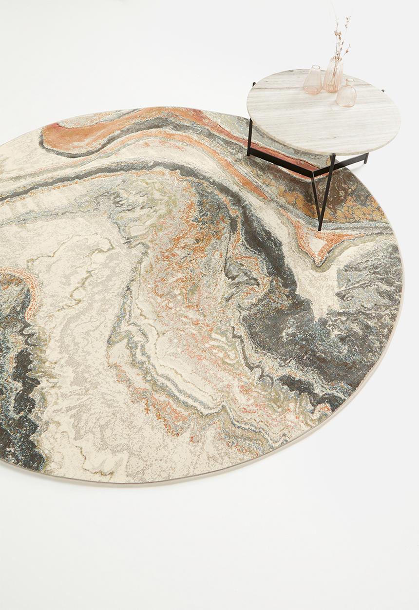 Hertex Fabrics - Marbling autumn rug - multi