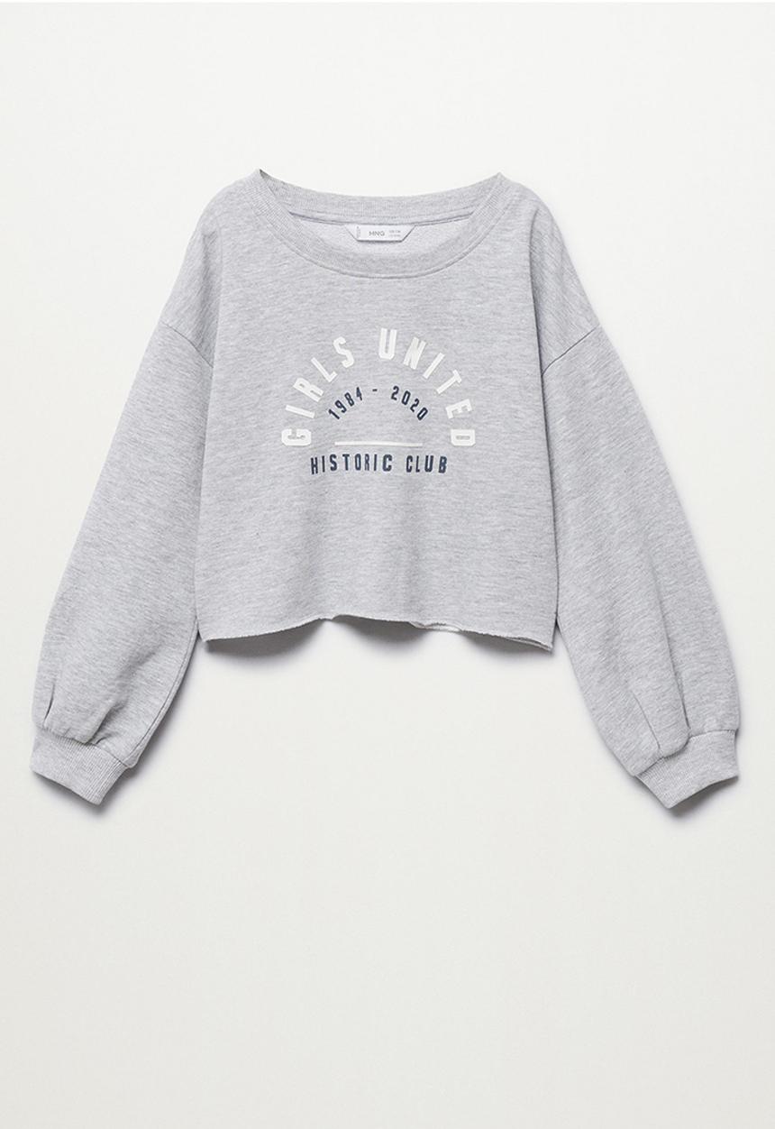 MANGO - Sweatshirt varsity - grey