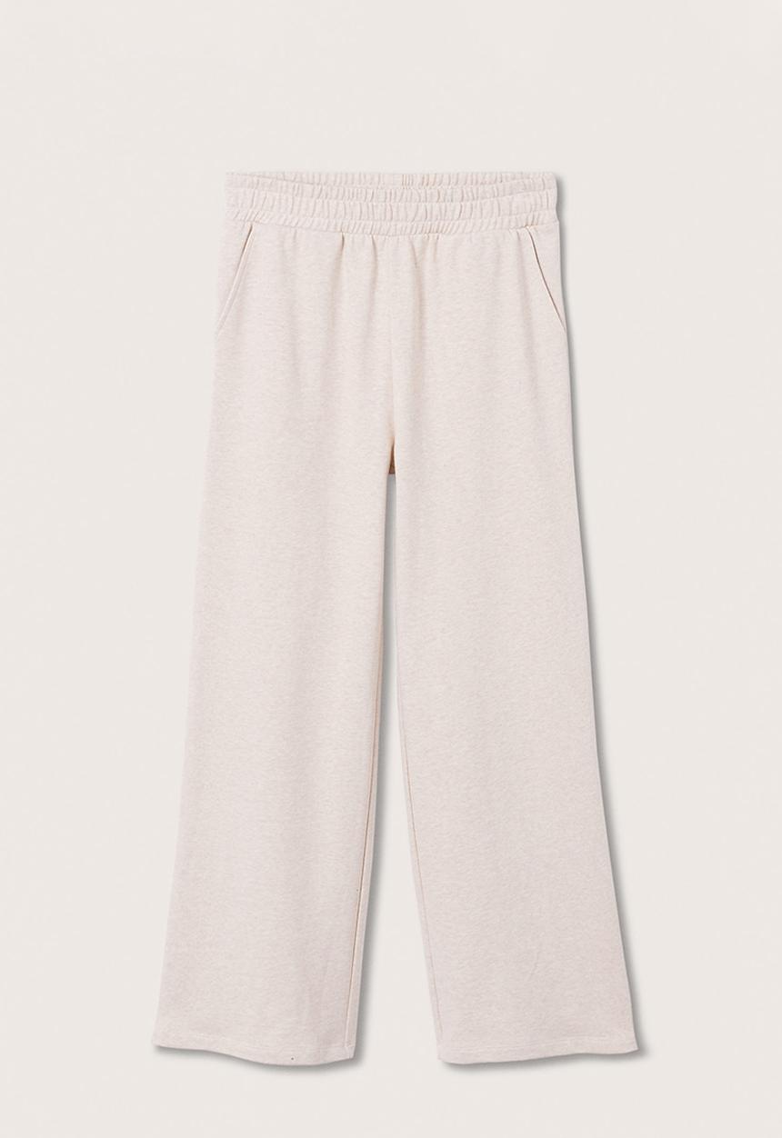 MANGO - Trousers comfy - white