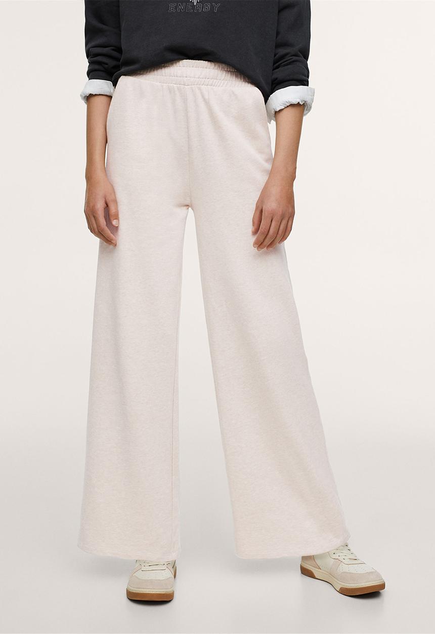 MANGO - Trousers comfy - white