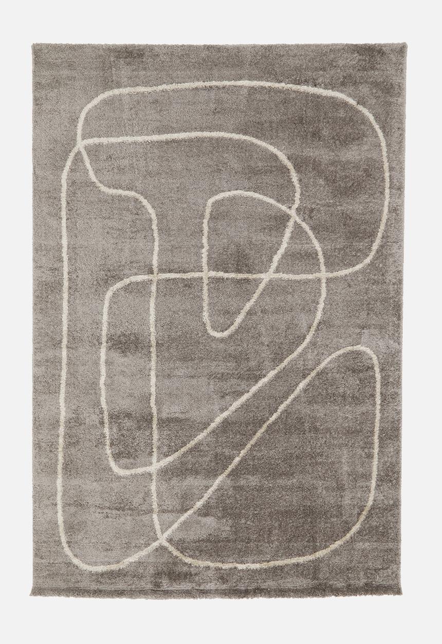 Hertex Haus - Haywire overclouded rug - grey