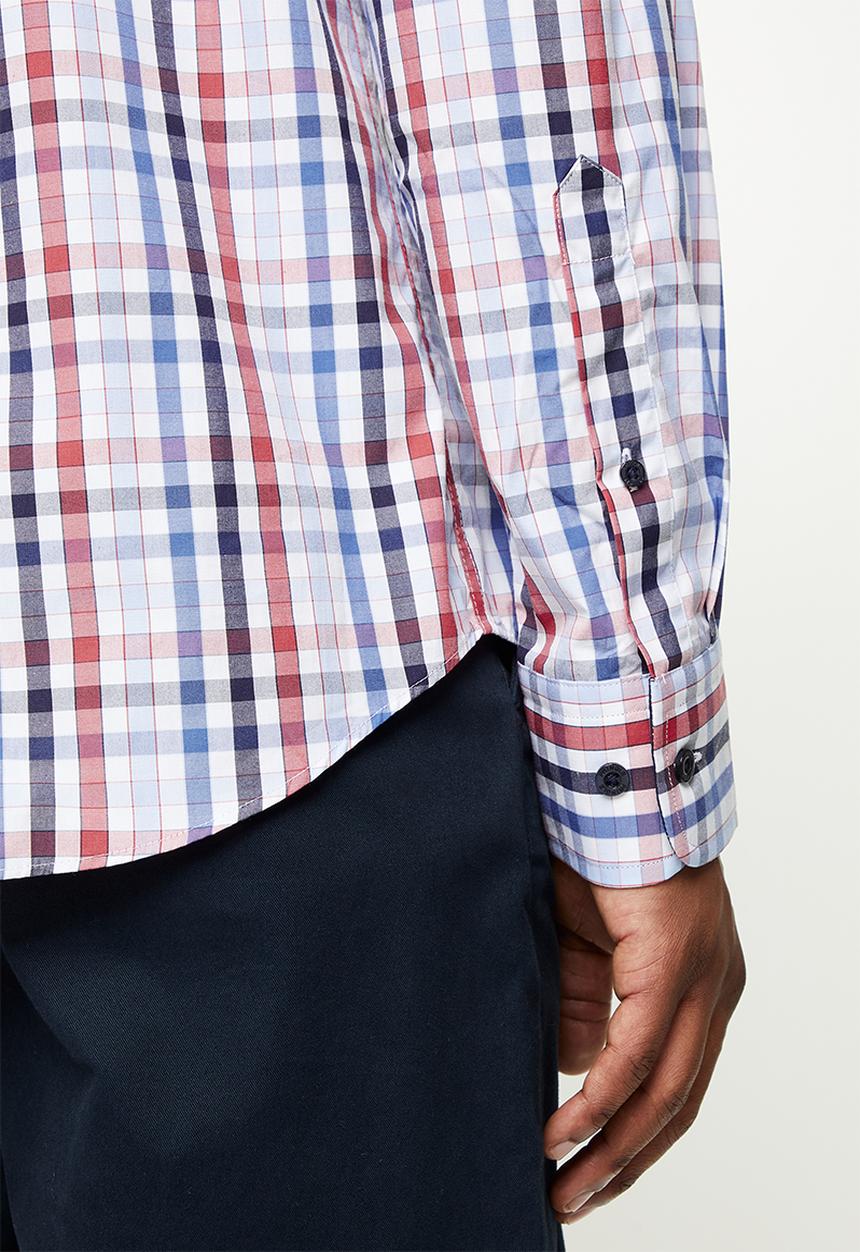 Pringle of Scotland - Msls0119 long sleeve tailored shirt - multi 