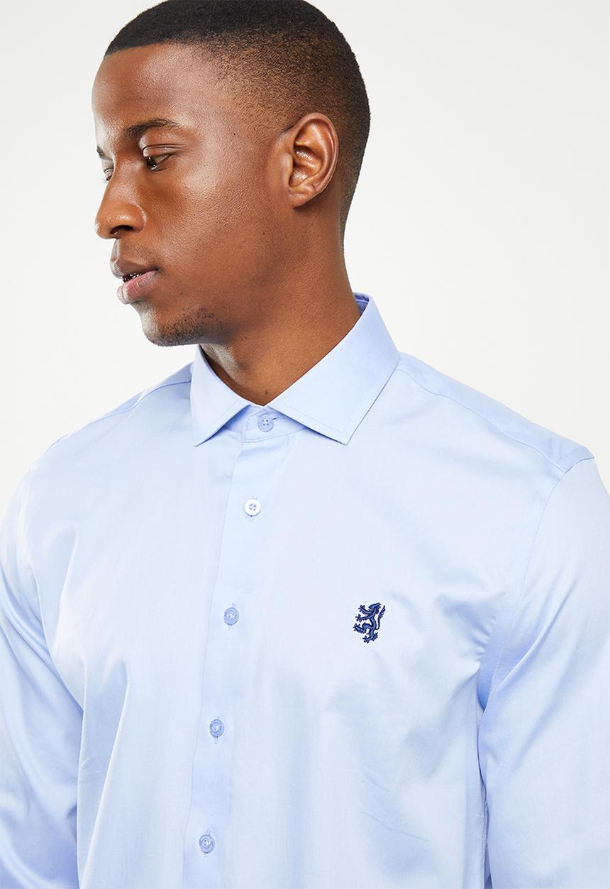 Pringle of Scotland - Core tailored long sleeve shirt - light blue