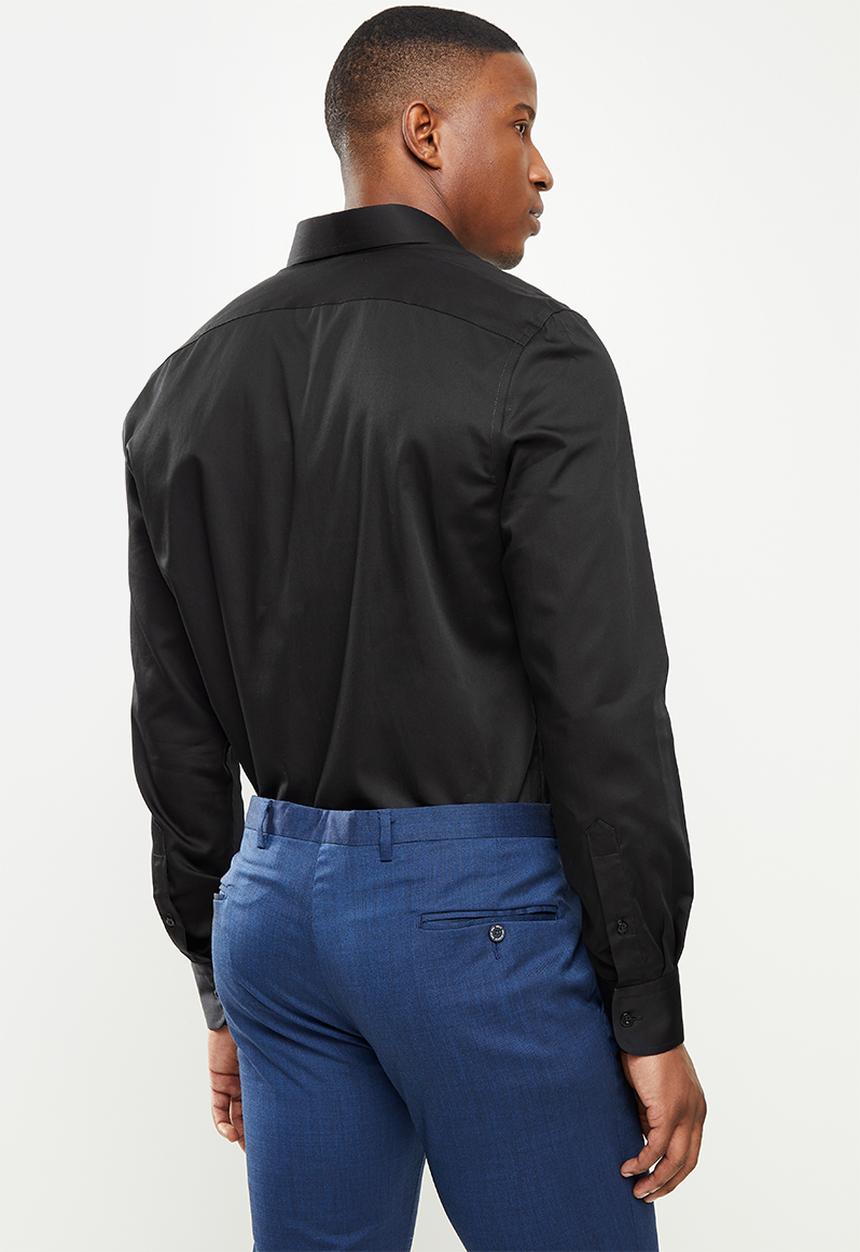 Pringle of Scotland - Core tailored long sleeve shirt - black