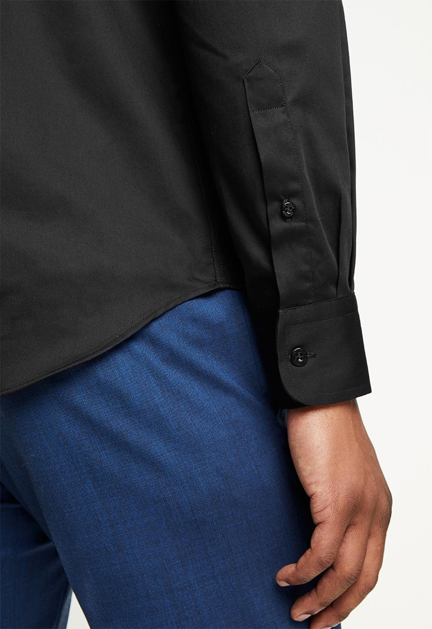 Pringle of Scotland - Core tailored long sleeve shirt - black