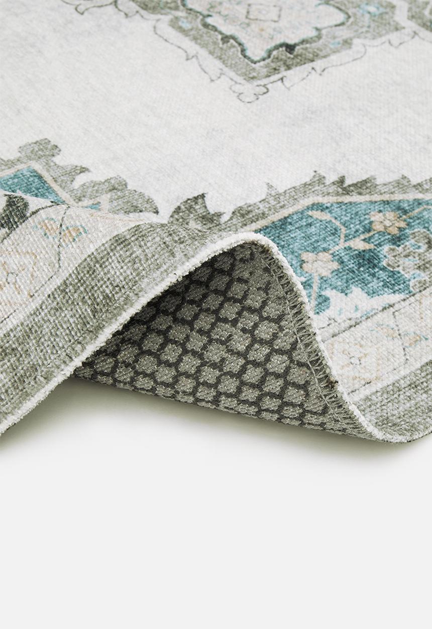 Sixth Floor - Eve printed rug - antique grey & blue