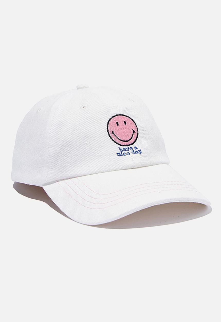 Rubi - Graphic dad cap - white 