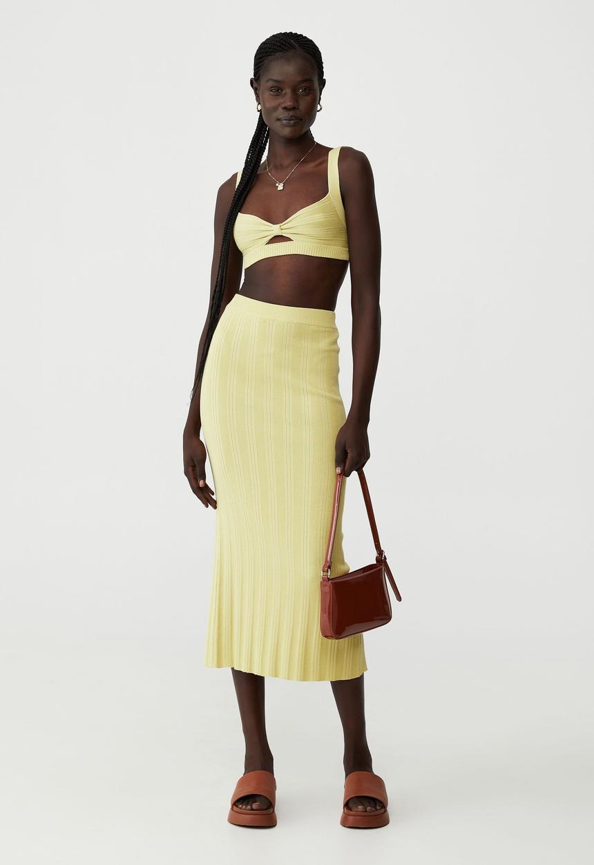 Cotton On - Foxy midi skirt - retro green