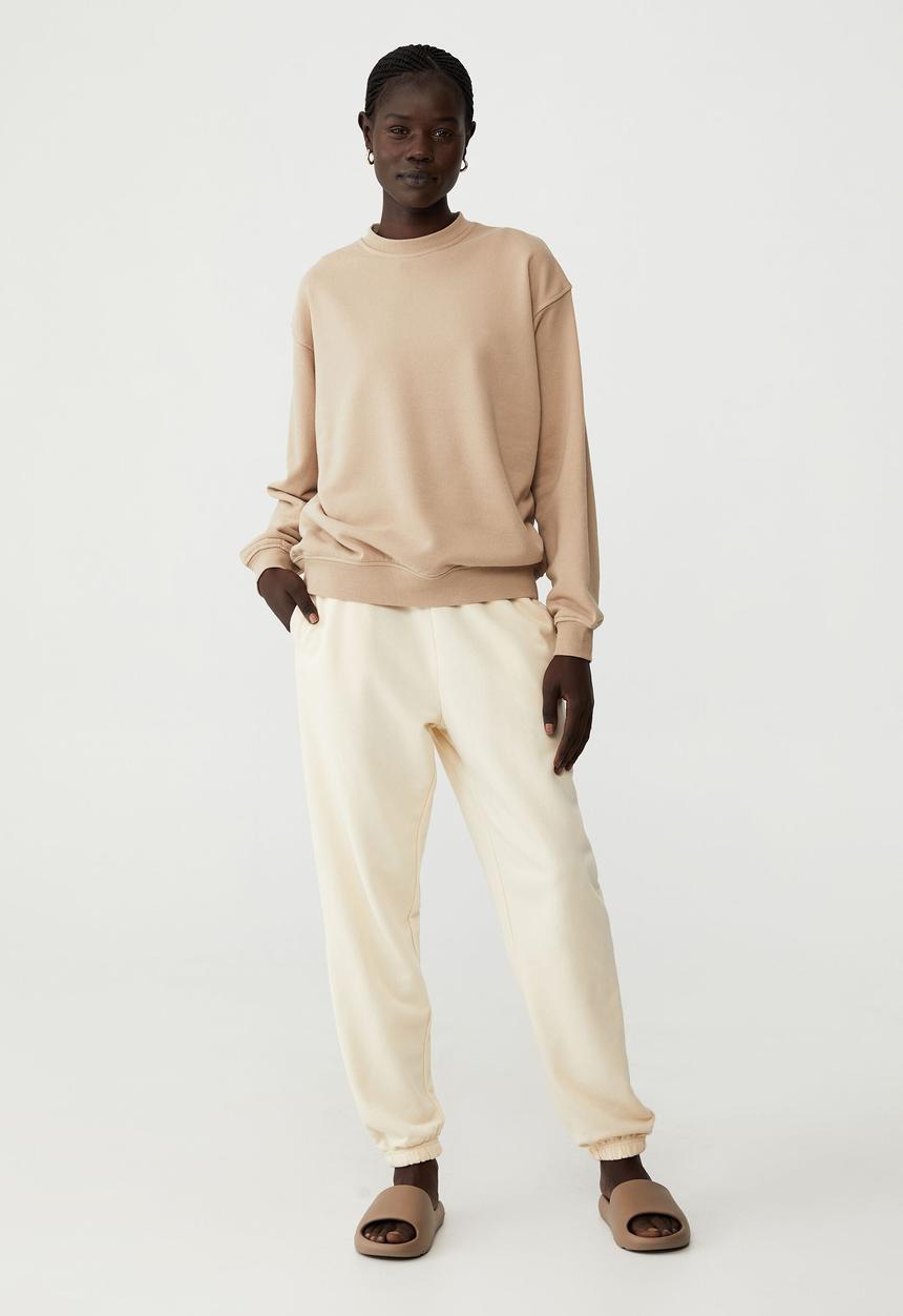 Cotton On - Classic crew sweatshirt - linen taupe
