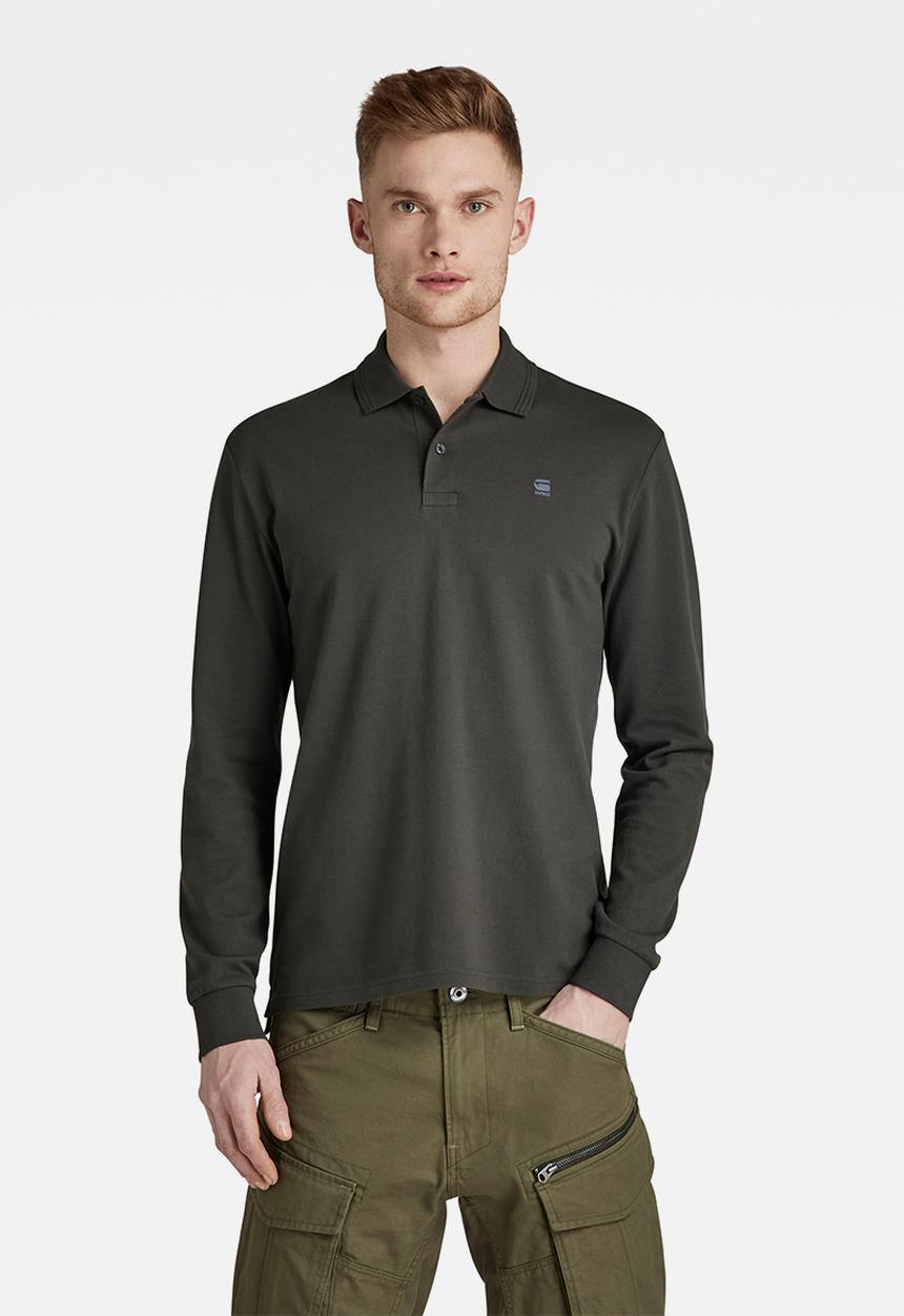 G-STAR - Dunda core polo long sleeve - cloack