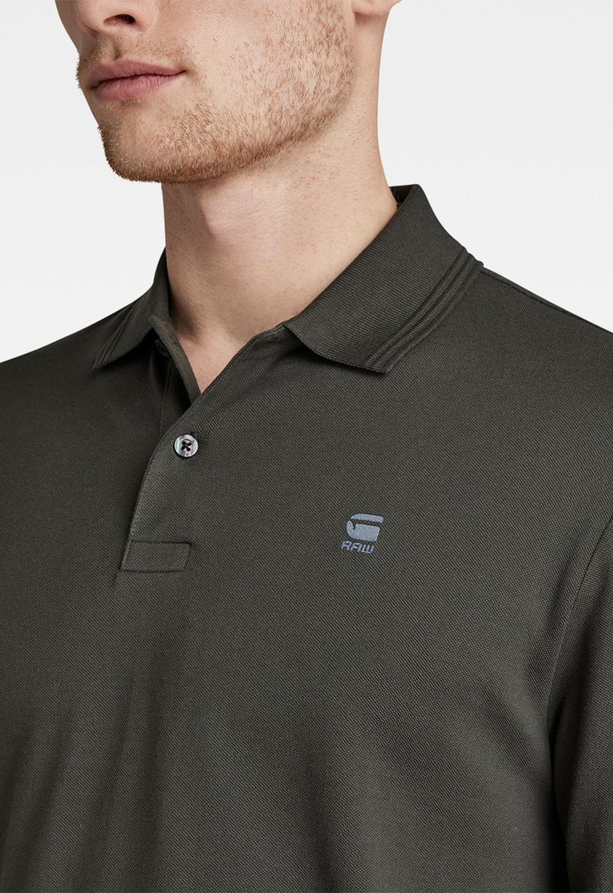 G-STAR - Dunda core polo long sleeve - cloack