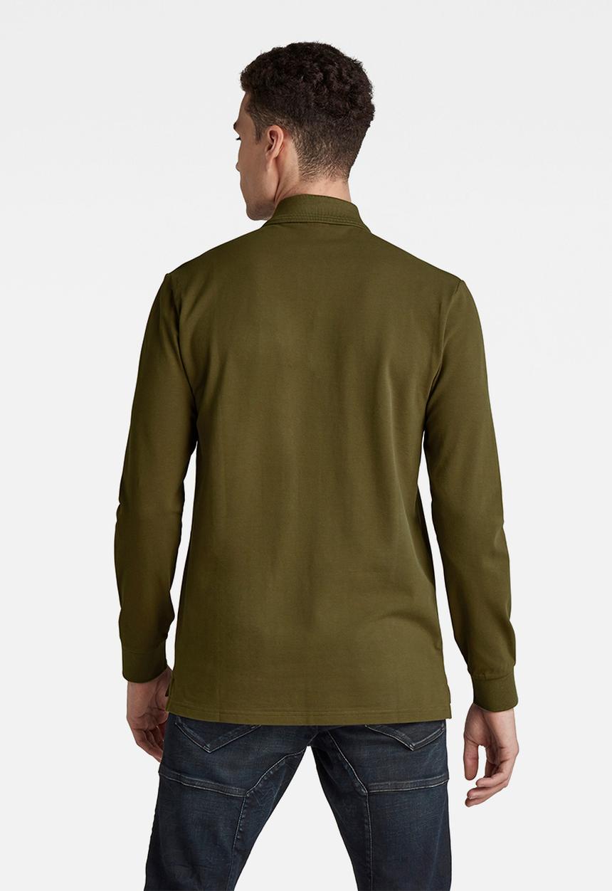 G-STAR - Dunda core polo long sleeves - cavalry