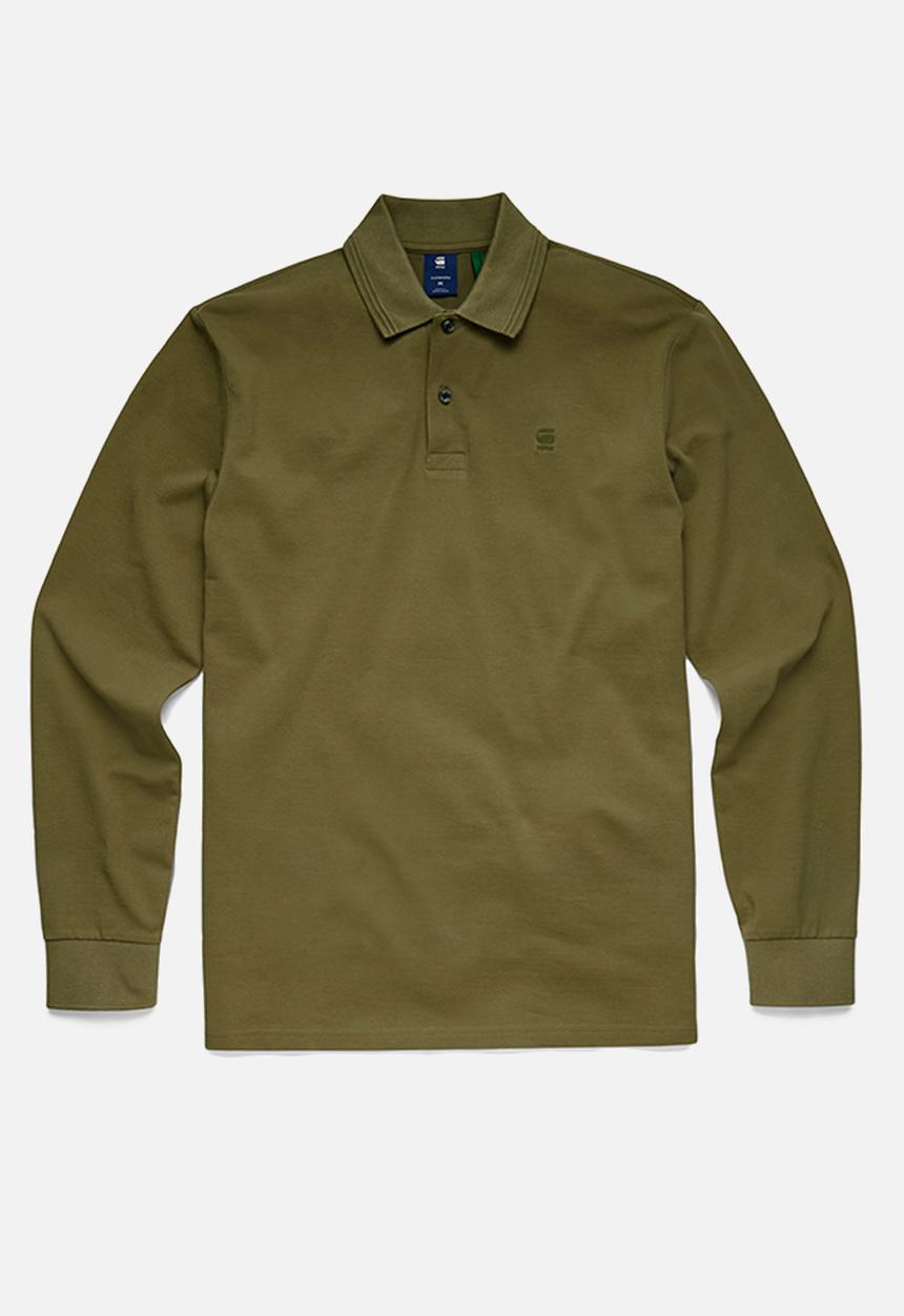 G-STAR - Dunda core polo long sleeves - cavalry