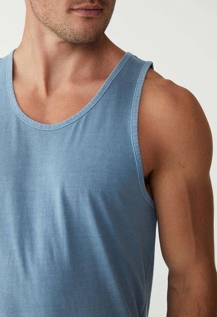 Cotton On - Vacation tank - chalk blue washed