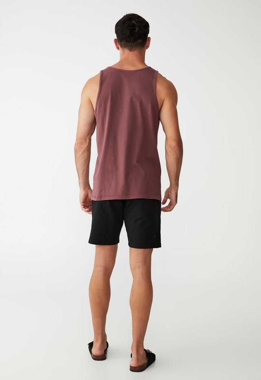 Cotton On - Vacation tank - aged wine washed