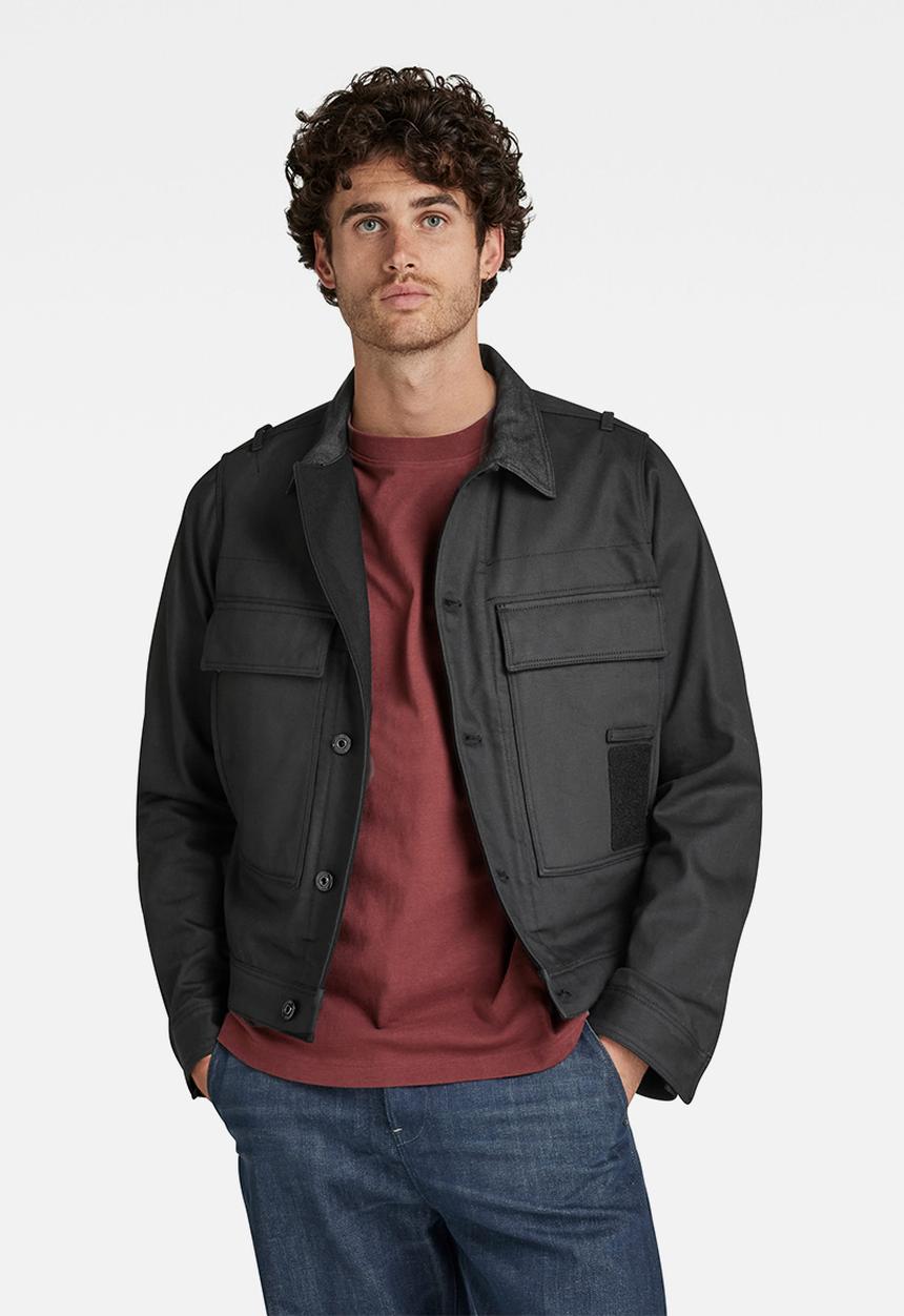 G-STAR - Utility flap pocket jacket - pitch black