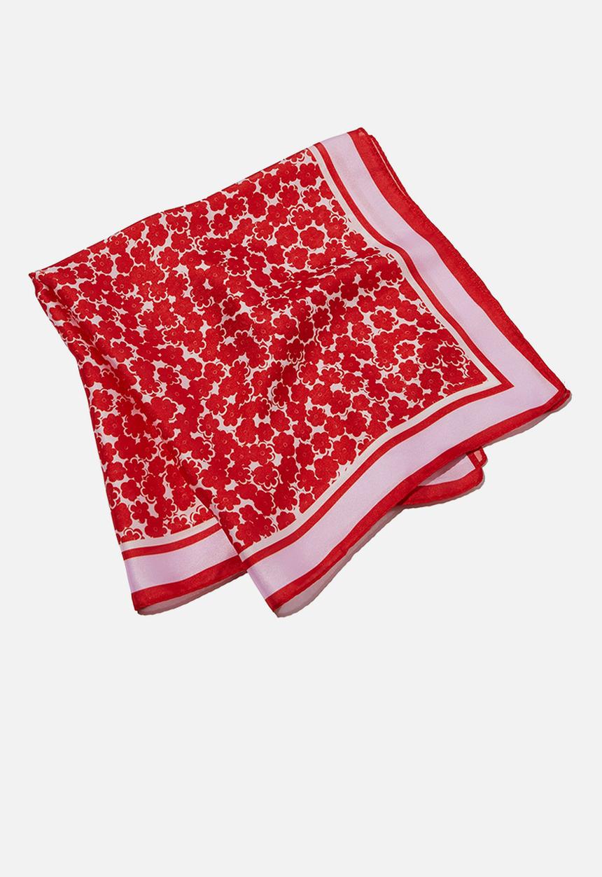 Rubi - Soho bandana - red zoe papercut floral