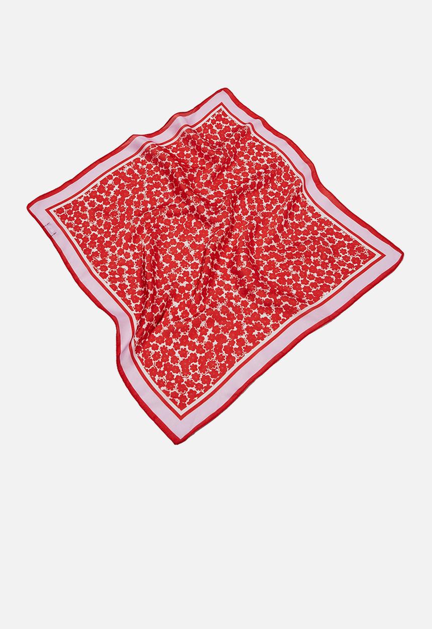 Rubi - Soho bandana - red zoe papercut floral