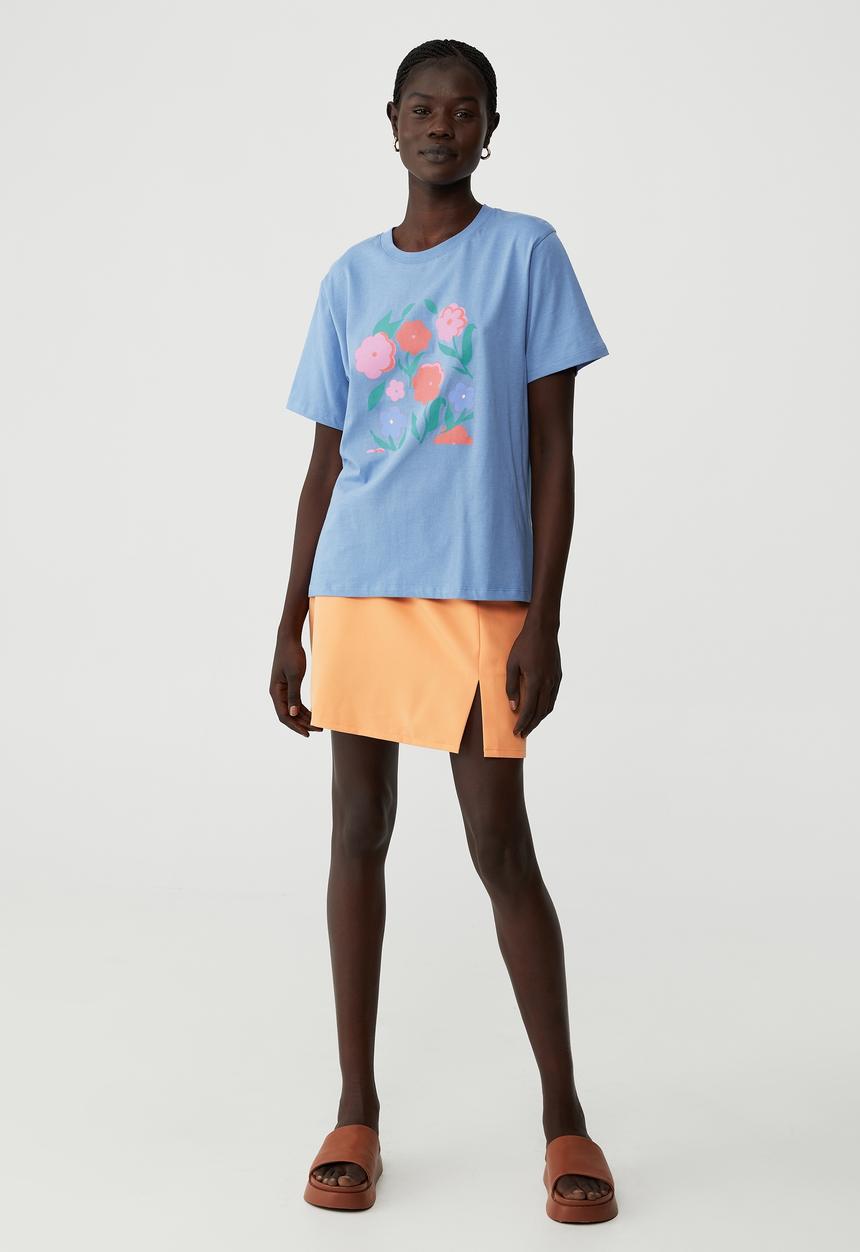 Cotton On - Regular fit graphic tee - lake mist blue