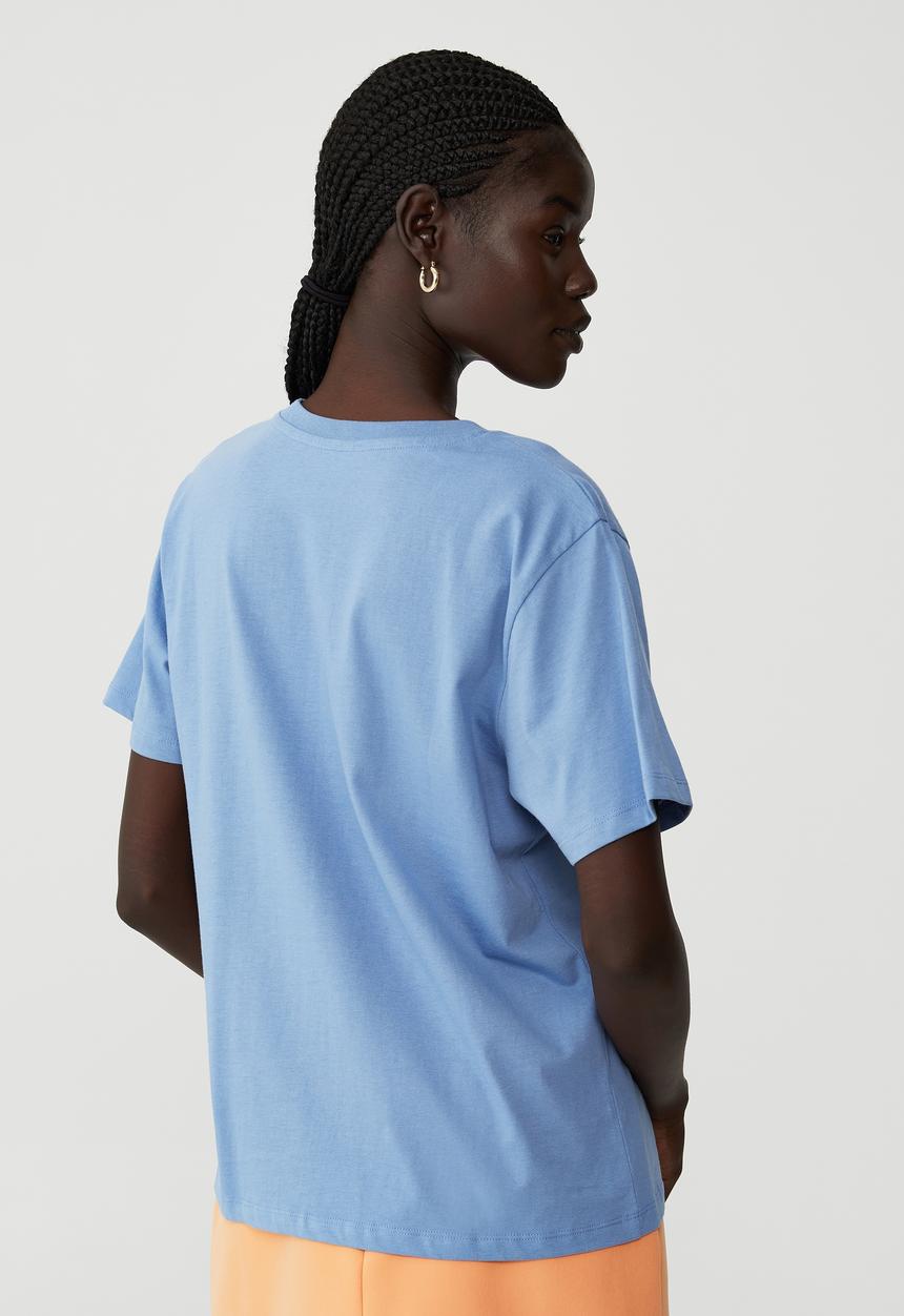 Cotton On - Regular fit graphic tee - lake mist blue