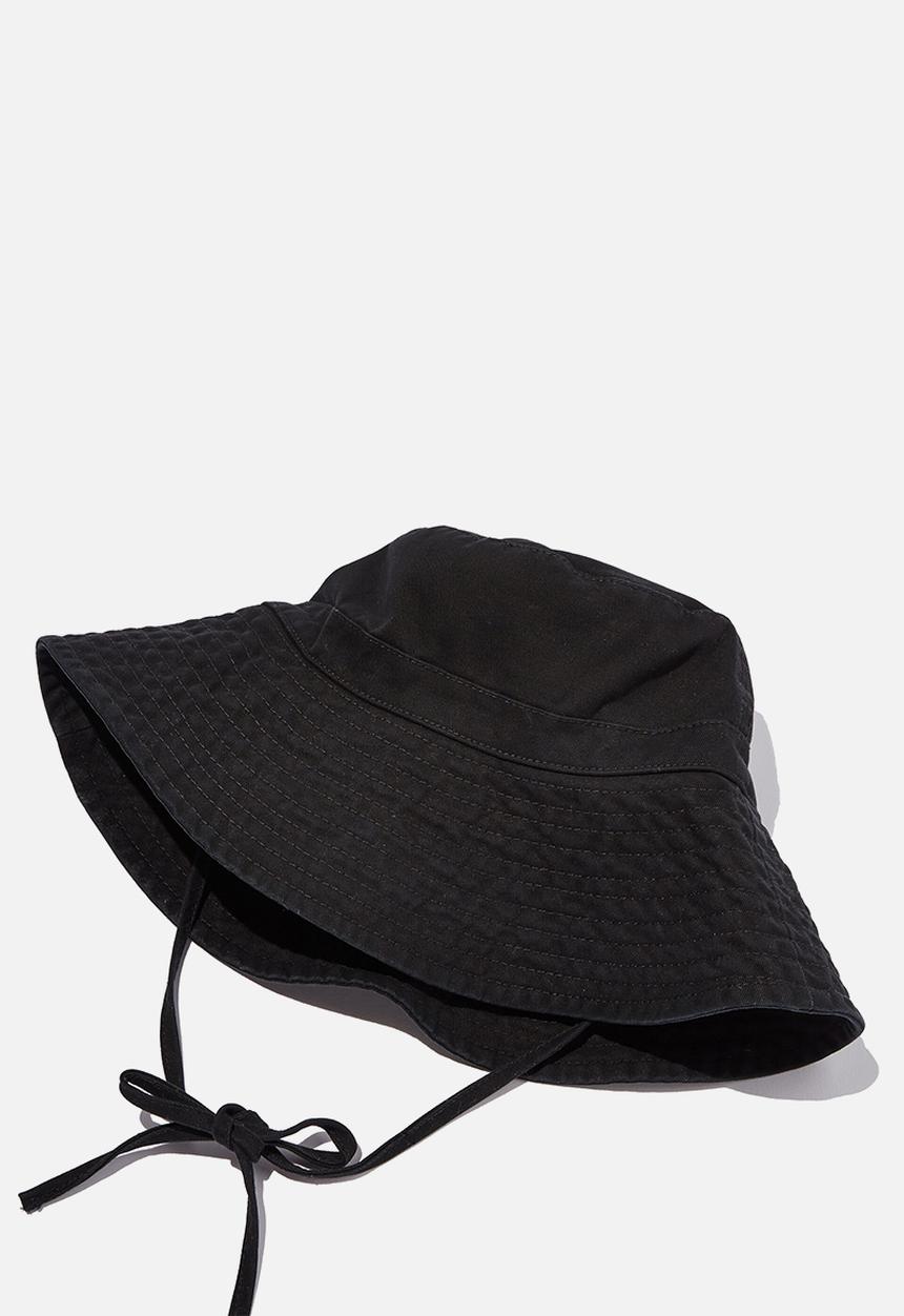 Rubi - Sasha wide brim sun hat - black