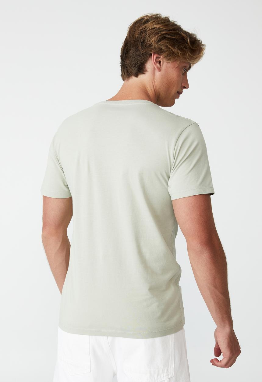 Cotton On - Organic v-neck T-shirt - cool mint