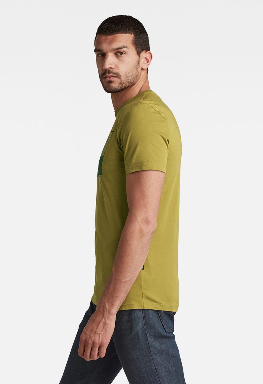 G-STAR - Color block originals slim r t - gold olive