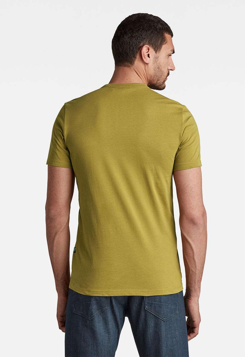 G-STAR - Color block originals slim r t - gold olive