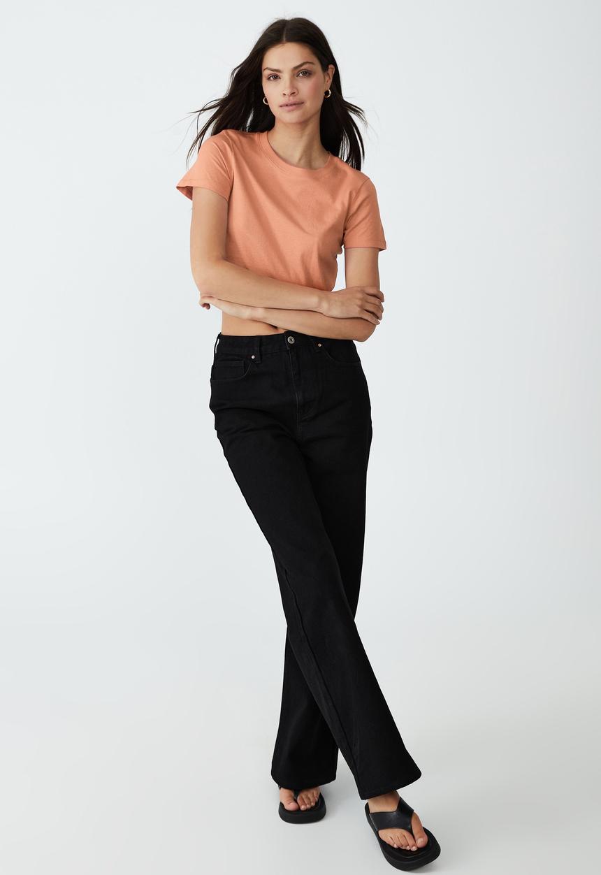 Cotton On - The baby tee - baked peach