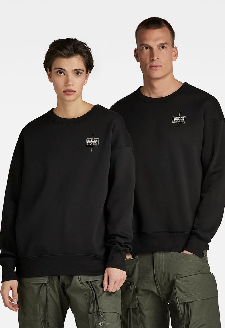 G-STAR - Unisex core oversized r sw - dk black