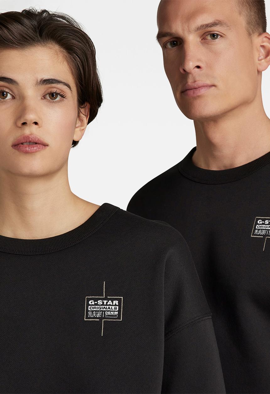 G-STAR - Unisex core oversized r sw - dk black