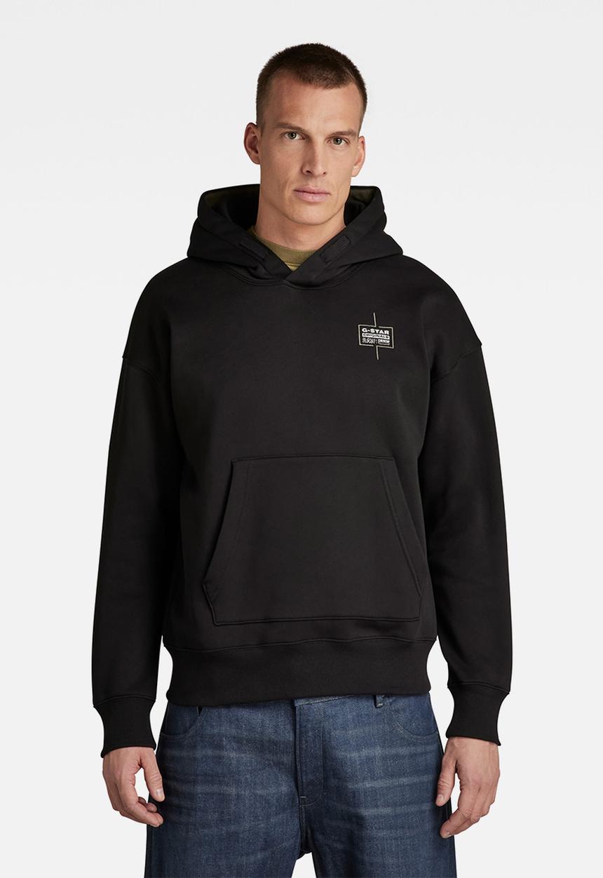 G-STAR - Unisex core oversized hdd sw - dk black