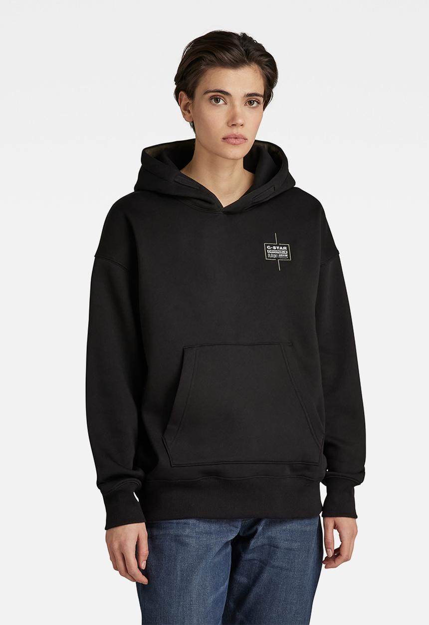 G-STAR - Unisex core oversized hdd sw - dk black