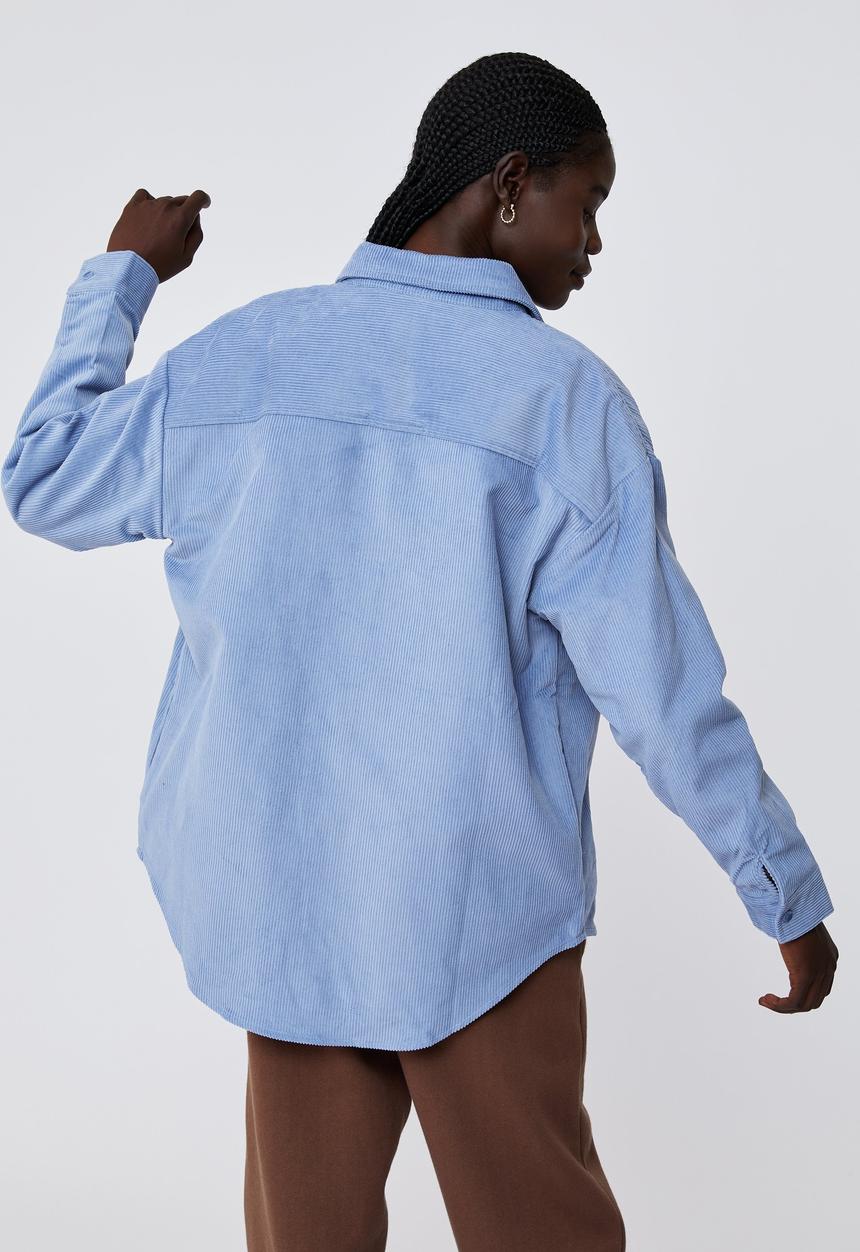 Cotton On - The lightweight cord shacket - blue haze
