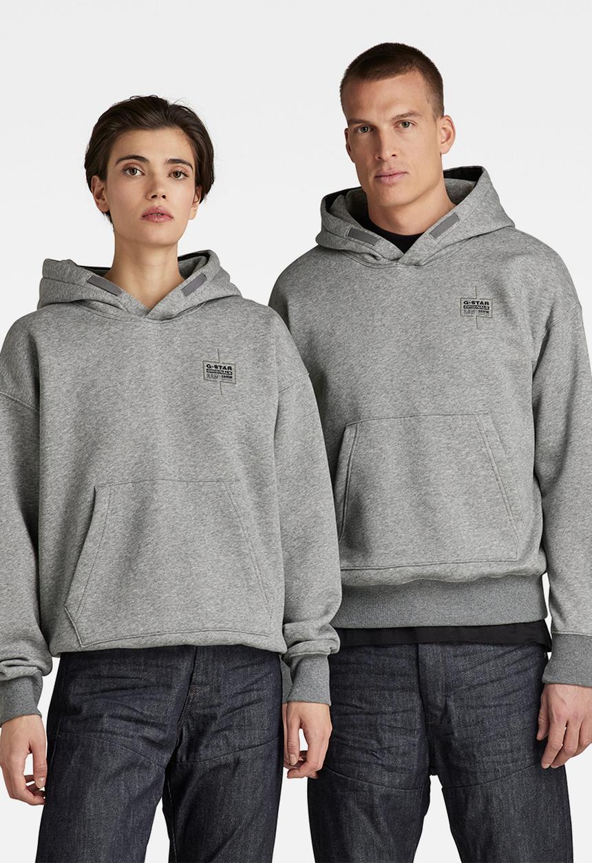 G-STAR - Unisex core oversized hdd sw - medium grey htr