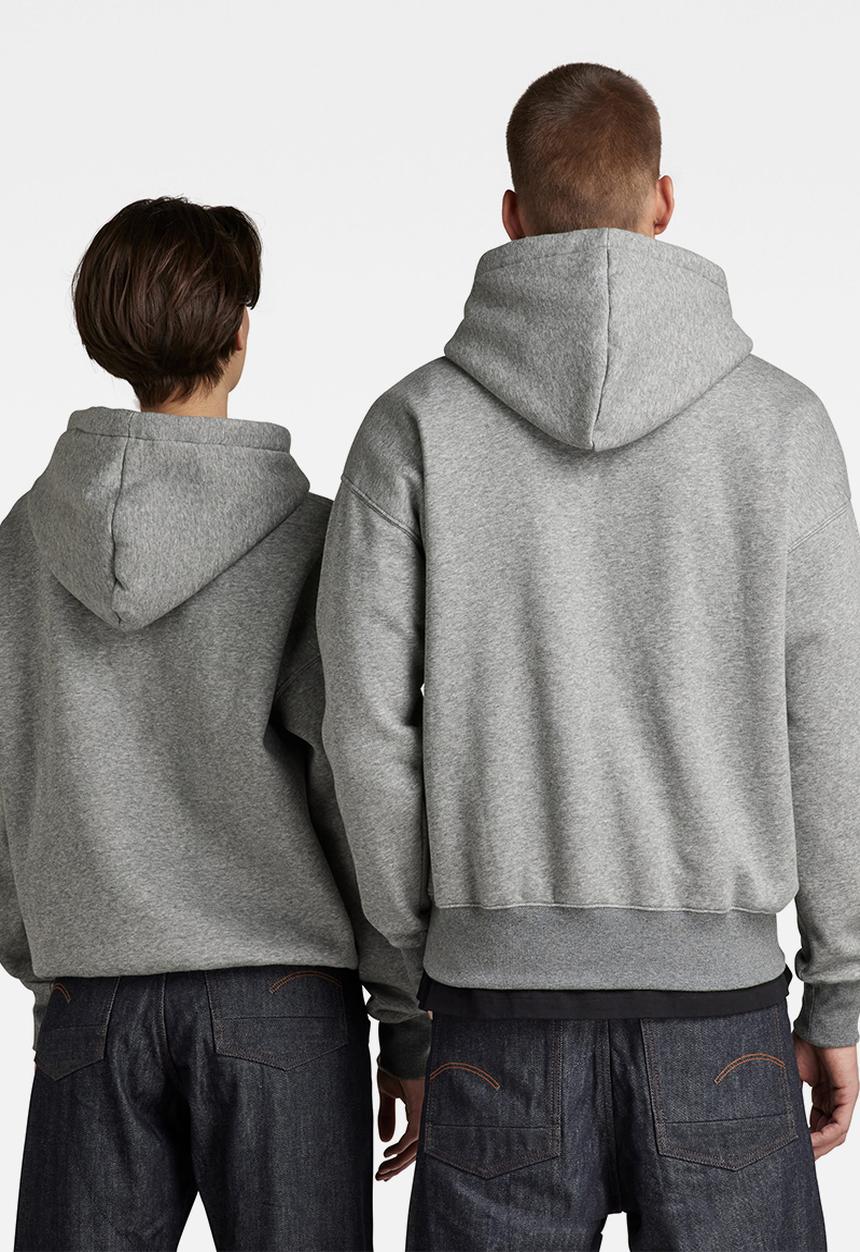 G-STAR - Unisex core oversized hdd sw - medium grey htr