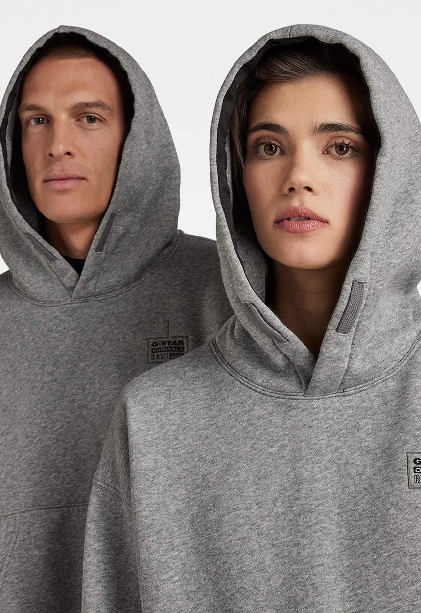 G-STAR - Unisex core oversized hdd sw - medium grey htr