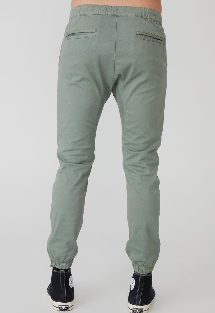 Cotton On - Drake cuffed pant - steel green